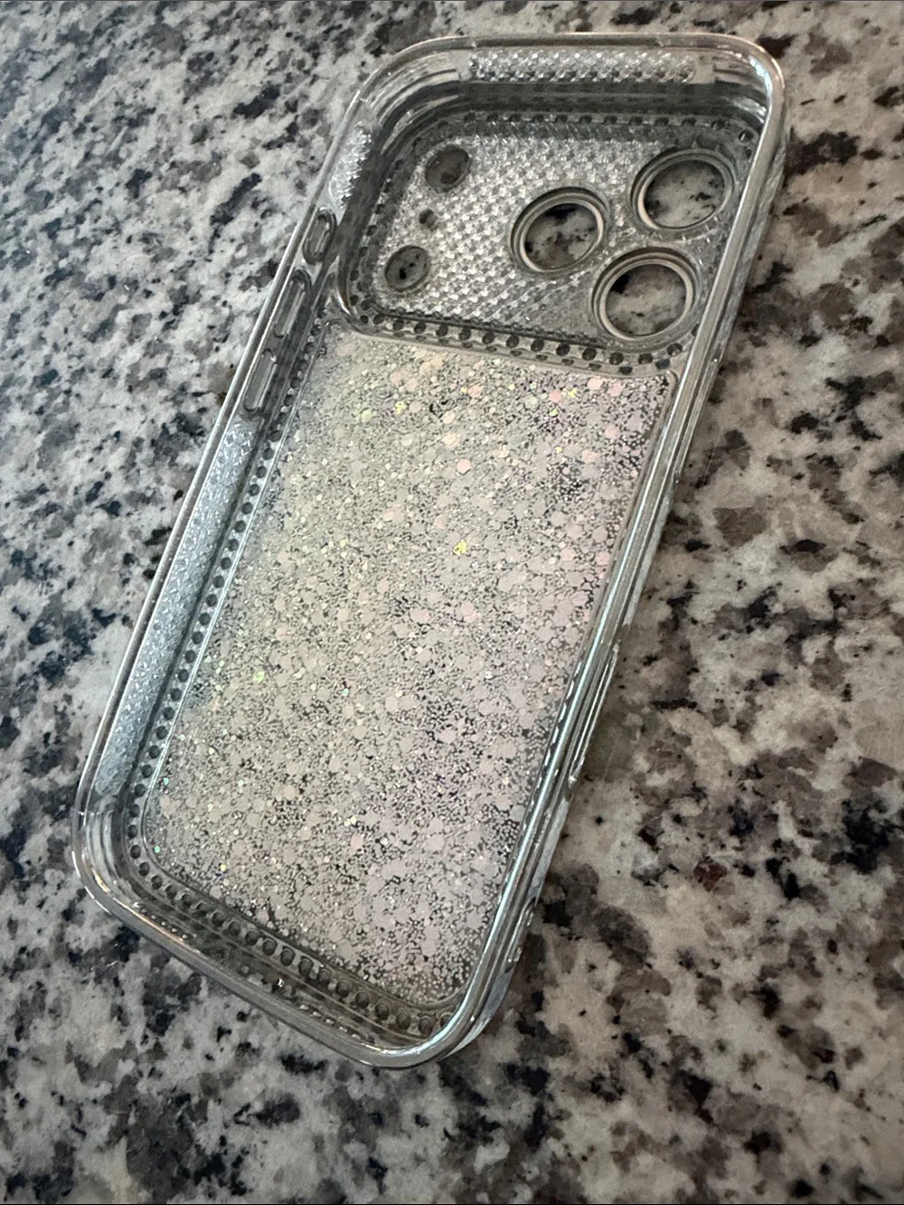 iPhone 17 Pro Case Glitter w/Camera Lens Cover